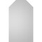 Ekena Millwork Octagonal Top Surface Mount PVC Gable Vent w/ 2"W x 1-1/2"P Brickmould Frame, 14"W x 24"H GVPOT14X2402SN - alternate 2